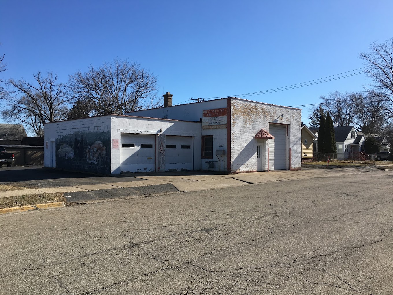 Sparky's Auto Repair shop on Washington Street, Waukegan